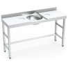 MESA PREPARACION Y LAVADO 150X50 2 tablas