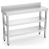 Mesa mural sotabanco con 2 entrep. 1200x400x850 mm