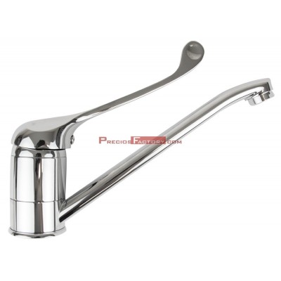 Grifo monomando codo sobremesa dos aguas 200x120x3/8"