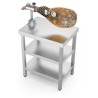 MESA JAMONERO ACERO INOXIDABLE