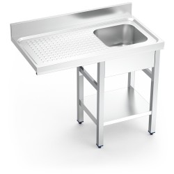 FREGADERO PARA LAVAVASOS 1C,ED 1000X550X850 MM.