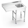 FREGADERO PARA LAVAVASOS 1C,ED 1000X550X850 MM.