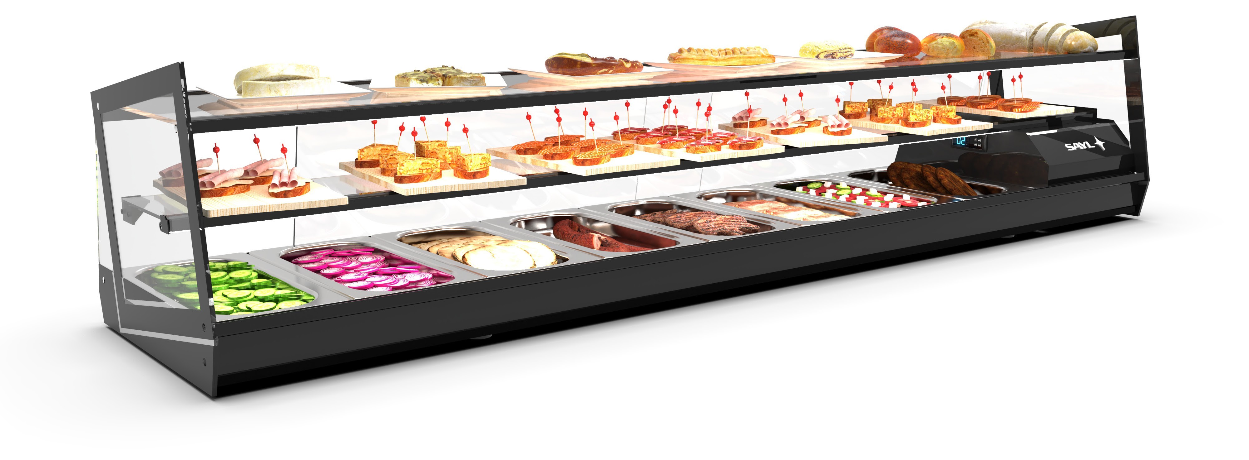 Vitrina refrigerada Sayl Kube 3 pisos