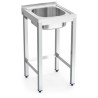 FREGADERO CON SOPORTE 1C 450X450X850 MM.