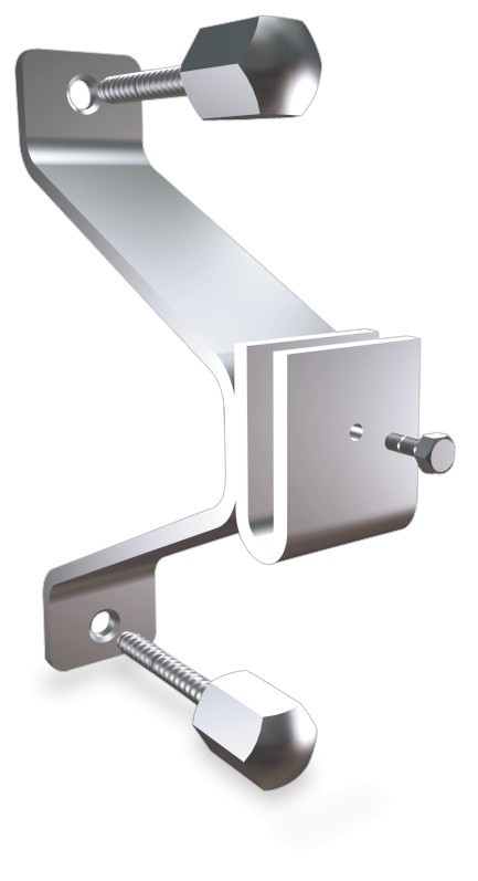 Soporte puente inox sin trasera para pletina. 