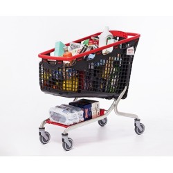 CARRO COMPRA Compact Loop 200 L sin monedero. Con asiento para niños. 