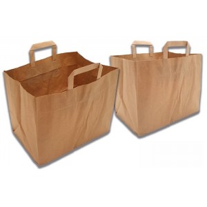 Bolsa de papel grande. 250 UD. Modelo: BPA023