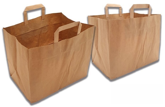 Bolsa de papel grande. 250 UD. Modelo: BPA023