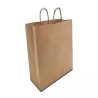 Bolsa de papel kraft con asas rizadas. 32+12x40 cm - 250 ud. Modelo: BPA020