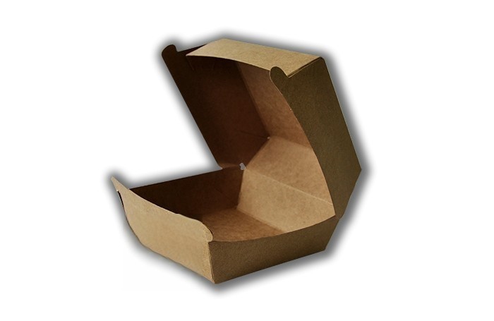 Caja pequeña desechable, para hamburguesa. 5 paquetes de 100 ud. CHK001. Modelo: CHK001 - Envases de menús