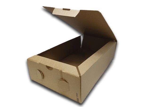 Cajas de pizza de cartón kraft estándar de 31x17x7 cm. Modelo: CPK010
