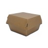 Cajas hamburguesas tamaño M de papel kraft desechable. Modelo: CHK003