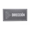 Cartel pictograma adhesivo señalización dirección. Modelo: CAP016