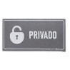 Cartel pictograma Adhesivo señalización PRIVADO. Modelo: CAP017