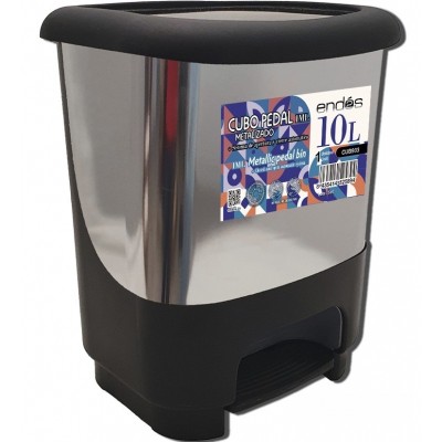 Cubo de basura de 10 litros con pedal