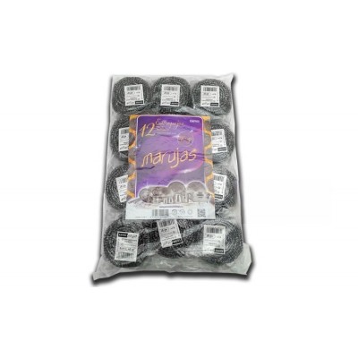 Estropajo de 40 grs, acero inoxidable 12 ud