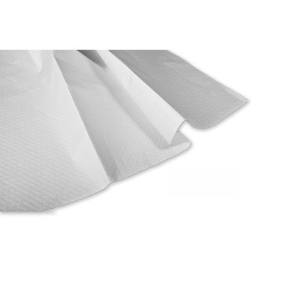 Mantel 100x100 cm blanco cortado extra 50 gr, en calidad pasta pura y satinado. Modelo: MAR903