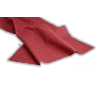 Mantel 100x100 de color rojo, fabricado en polipropileno y celulosa. Modelo: MAT040