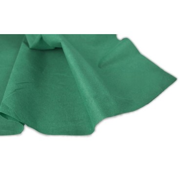 Mantel 100x100 de color verde tissue seco o también conocido como air laid. Modelo: MAT003