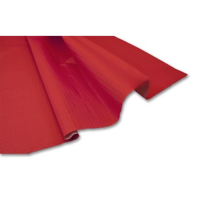Mantel 100x100 de papel impreso 40 gr en color rojo. Modelo: MAC102