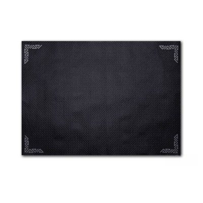 Mantel 30x40 negro 40 gr de papel individual con orla. 1.000 ud. Ref MAC029. Modelo: MAC029