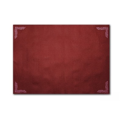 Mantel 30x40 rojo 40 gr de papel individual con orla. 1.000 ud. Modelo: MAC028