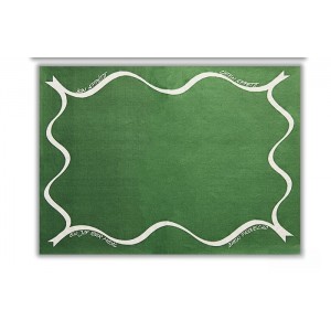 Mantel 30x40 verde oscuro 40gr de papel individual con orla. 1.000 ud. Modelo: MAC027