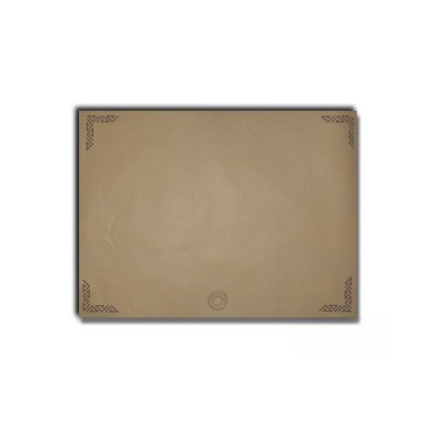 Mantel individual 30x40 de papel ecólogico 40 gr, de color marrón por las dos caras,con el sello de reciclado. Modelo: MAC007