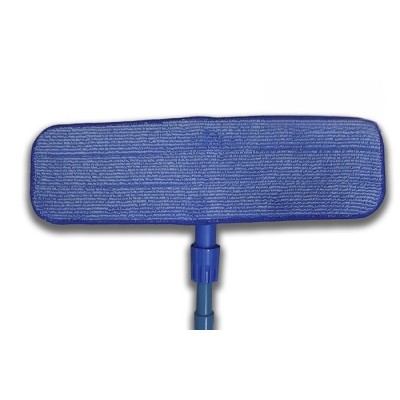 Recambio azul para mopa de microfibra "secado",de 45 cm, para utilizar con el bastidor de mopa con velcro. Modelo: MOR911
