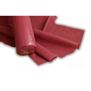 Rollo de mantel 120x50 cm color rojo fabricado en polipropileno y celulosa