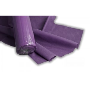 Rollo de mantel de color lila fabricado en polipropileno y celulosa