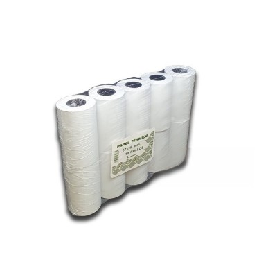 Rollo de papel térmico 57x35 mm. Caja de 22 paquetes de 10 ud. Modelo: RPT007