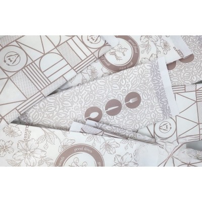 Sobre de papel blanco protector de cubiertos con servilleta incluida de 30x40 punta punta blanca plegada en 1/6.. Modelo: SET921