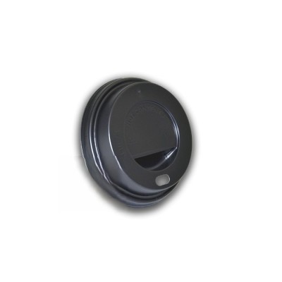 Tapa de color negro para vaso de carton para bedidas calientes 6.5 oz. 1.000 ud. Modelo: TCA004
