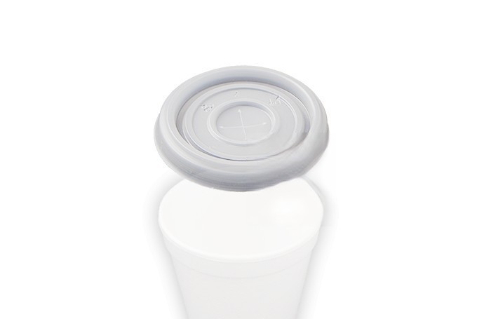Tapa para vasos translucida isotérmico de 200 c. 1.000 tapas. Modelo: FOAM002