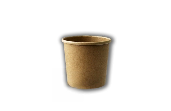 Tarrina kraft natural de 354 ml. Modelo: TKN002