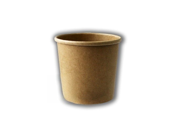 Tarrina kraft natural de 473 ml. Modelo: TKN003