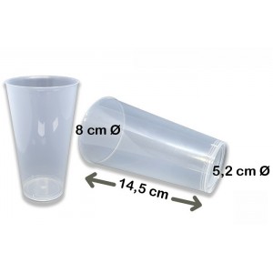 Vaso cóctel tubo 450 cc irrompible. 420 vasos. Modelo: VSP010