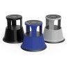 Taburete con ruedas azul - gris 