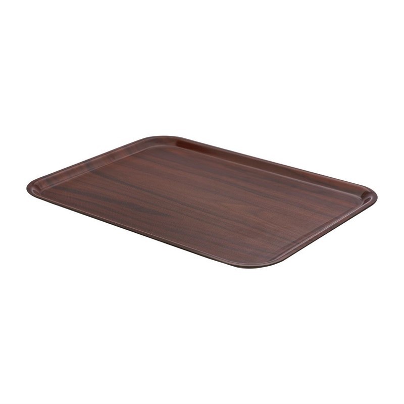 Bandeja servicio Cambro Mykonos rectangular nogal 36 x 46cm dm797