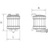 Dosificador de jabÃ³n 1 litro 130x135x140 mm.