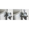Dispensador de papel mecha en acero inoxidable 25