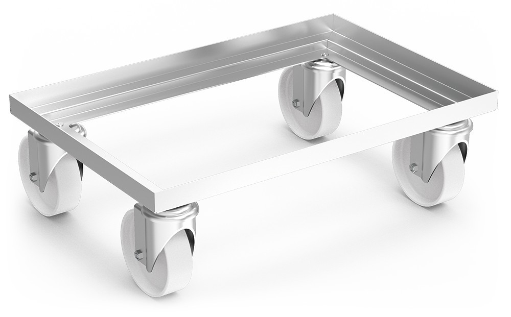 Plataforma rodante acero inoxidable Euronorm 600x400