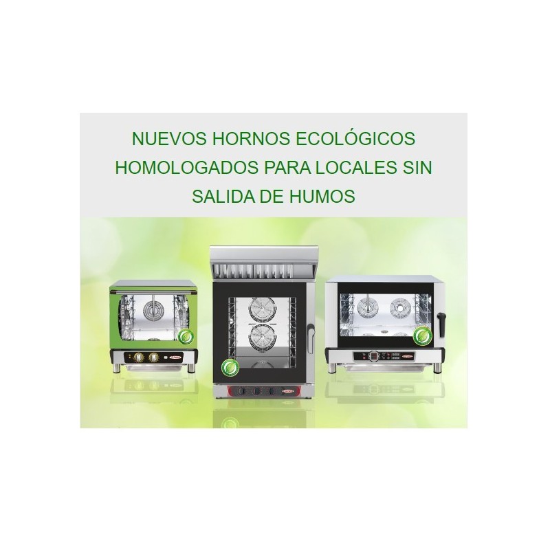 HORNO SIN HUMOS, PARA LOCALES SIN SALIDA DE HUMOS dobra