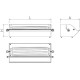 Dispensador de bobinas para envolver 500x165x110