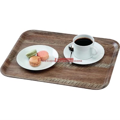 Bandeja laminada Cambro Madeira-330x430mm roble oscuro dr582