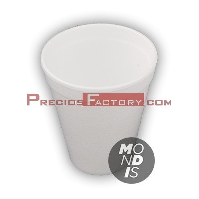 Vasos isotérmico 200 cc de porex / foam blanco. 1.000 ud