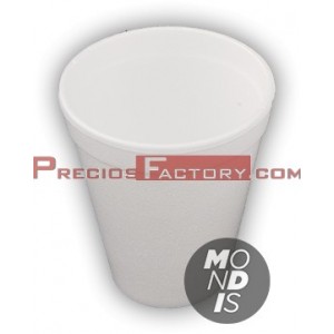 Vasos isotérmico 200 cc de porex / foam blanco. 1.000 ud