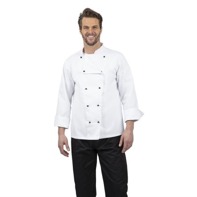 Chaqueta cocina Whites Chicago manga larga blanca S