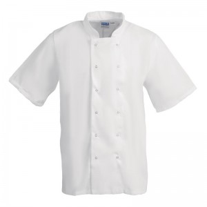 Chaqueta cocina Whites Boston manga corta blanca XL